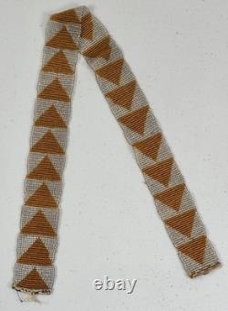 Antique Native American Plains Indian Ceremonial Beaded Sash Band Necklace #2