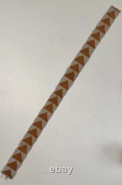 Antique Native American Plains Indian Ceremonial Beaded Sash Band Necklace #2