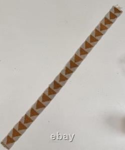 Antique Native American Plains Indian Ceremonial Beaded Sash Band Necklace #2