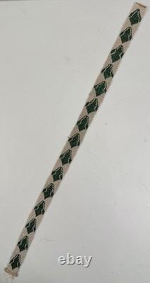 Antique Native American Plains Indian Ceremonial Beaded Sash Band Necklace #3