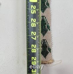 Antique Native American Plains Indian Ceremonial Beaded Sash Band Necklace #3