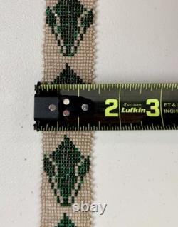 Antique Native American Plains Indian Ceremonial Beaded Sash Band Necklace #3