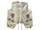 Antique Native American Plateau Women's Beaded Hide Vest Rose & Elk Design