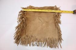 Antique Native American Sioux Indian beaded hide child Dance dress & Over shirt