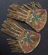 Antique Native American beaded gloves Metis / Cree 1920-30