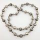 Antique Navajo Pillow Melon Pearl Ball Sterling Silver Trade Bead Necklace 36