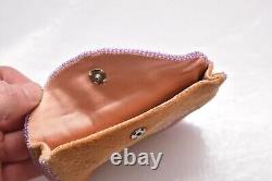 Antique Northwest Coast NATIVE AMERICAN INDIAN BEADED MEDICINE BAG / POUCH