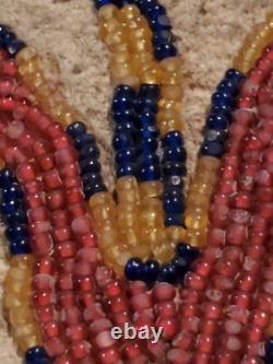 Antique OLD Native American Indian beaded Dakota Eastern Sioux vest 19th c