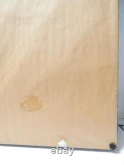 Antique Ojibway Beaded Bandolier Bag / Pouch Professionally Framed