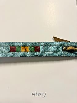 Antique Original Native American Indian Beaded Belt 29 Handmade 1880s-1900s