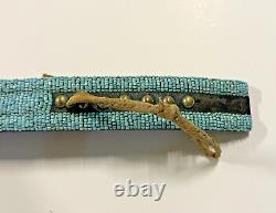 Antique Original Native American Indian Beaded Belt 29 Handmade 1880s-1900s