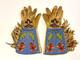 Antique Original Native American Indian Beaded Gloves Gauntlets 1890s-1900s