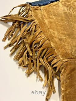 Antique Original Native American Indian Beaded Gloves Gauntlets 1890s-1900s