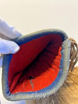 Antique Original Native American Indian Beaded Gloves Gauntlets 1890s-1900s