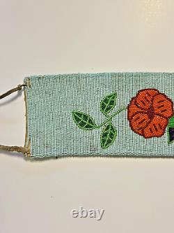 Antique Original Native American Indian Beaded Sash Belt Early 1900's