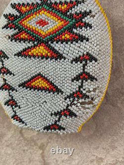 Antique PAIUTE Beaded Bottle FOLK ART Native American First Nations Beadwork