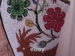 Antique Plains / Native American Beaded Vest w. Elk and Floral Theme about 1910