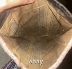 Antique Plateau Hand Beaded Flat Bag. Two Sided. 10 Colors! 9x8