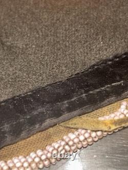 Antique Plateau Hand Beaded Flat Bag. Two Sided. 10 Colors! 9x8