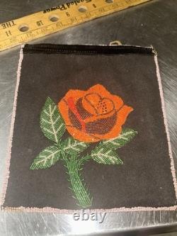 Antique Plateau Hand Beaded Flat Bag. Two Sided. 10 Colors! 9x8 Antique Plateau Hand Beaded Flat Bag. Two Sided. 10 Colors! 9x8