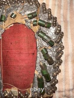 Antique Victorian Native American Beaded Miniature Pitcher Frame Antique Victorian Native American Beaded Miniature Pitcher Frame