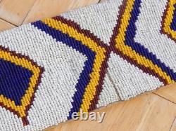 Antique / Vintage Kainah (blood) Blackfeet Plains Indian Wide Beaded Belt