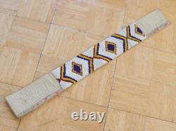 Antique / Vintage Kainah (blood) Blackfeet Plains Indian Wide Beaded Belt