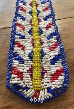 Antique / Vintage Native American Cheyenne Beaded Neck Tie Handcrafted