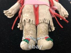 Antique/Vintage Sioux Beaded Doll Brain-Tanned Leather OLD! /88