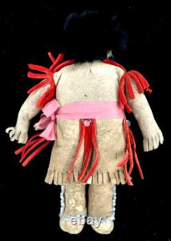 Antique/Vintage Sioux Beaded Doll Brain-Tanned Leather OLD! /88