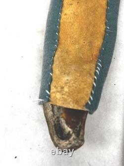 Antique knife sheath beaded Native American hand made leather original