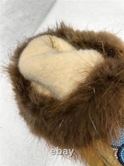 Antique moccasins handmade beaded leather Northwest Native American original