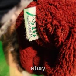 Astris Native American Beaded Mittens with Fur Trim and Fringer