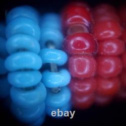 Atq NA Glass Beaded Apache Knife/Awl Sheath 1800s Sinew Sewn Full Provenance