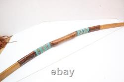 Atq NATIVE AMERICAN INDIAN HAND CRAFTED Beaded BOW AND ARROW W QUIVER