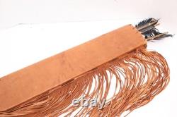Atq NATIVE AMERICAN INDIAN HAND CRAFTED Beaded BOW AND ARROW W QUIVER