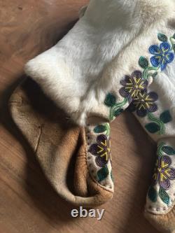 Authentic Beaded Indigenous Moccasins