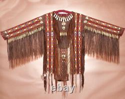 Authentic Native American Indian Deer Skin Beaded WARShirt 66x39 Your Choice