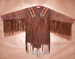 Authentic Native American Indian Deer Skin Beaded WARShirt 66x39 Your Choice