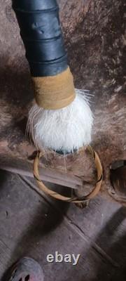 Awesome Vintage Native American Iron Spiked Tomahawk Beaded Quality