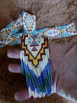 Awesome Vintage Native American Navajo Sash Beaded Handmade Regalia Nice