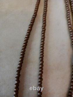 Awesome Vintage Native American Tribal Copper Trade Beads 42 In