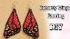 Beaded Butterfly Wings Earring Fringe Native American Style How To Make Diy Diy Earring