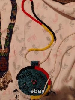 Beaded Medallion Necklace Native American Inspired