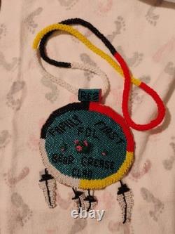 Beaded Medallion Necklace Native American Inspired