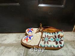 Beaded Moccasins 10 Length x 3 Wide