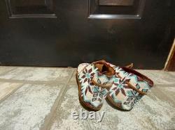 Beaded Moccasins 10 Length x 3 Wide