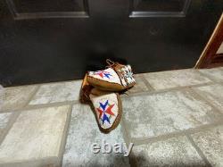 Beaded Moccasins 10 Length x 3 Wide