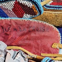 Beaded Moccasins Pair Provenance Île-à-la-Crosse is an historic north Canada Beaded Moccasins Pair Provenance Île-à-la-Crosse is an historic north Canada