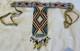 Beaded Native American Chest Plate Necklace Choker, Euc